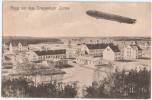 Gruss Aus Dem Truppenlager Zossen Wünsdorf Brandenburg Luftaufnahme Zeppelin Ungelaufen - Zossen