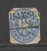 GERMANY -PREUSSEN 1861 Used  Stamp 2 Silbergroschen Blue Nr. 17 - Afgestempeld