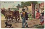 FARMERS LEAVING For The FIELDS~AGRICULTURE~FRANCE 1900s  - Le Depart Aux Champs [s2487] - Andere & Zonder Classificatie