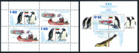 BULGARIA/Bulgarien 2012, Antarctic Expedition Minisheet & Block** - Antarctic Expeditions