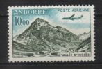 ANDORRE: Poste Aérienne, Année 1961-64, « Vallée D’Inclès à Soldev», N° 8 - Poste Aérienne