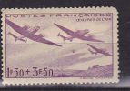 FRANCE N° 540 1F50 + 3F50 VIOLET PALE AU PROFIT DES OEUVRES DE L'AIR NEUF AVEC CHARNIERE DENT MANQUANTE A DROITE - Unused Stamps