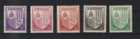 ANDORRE: Année 1944-46, Série  « Armoiries  Des Vallées», N° 93, 94, 96, 97 Et 99 , 5 Timbres - Unused Stamps