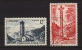 ANDORRE: Année 1955-58, Série  « Paysages  Des Vallées», N° 145 Et 146, 2 Timbres - Usati