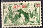 MAURITANIE - 1944: Timbre De 1938 Surchargé (N° 133 Obl.) - Unused Stamps