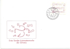 FDC  "1.Sonder-Automatenmarke Der Schweiz - Basler Taube"         1995 - Lettres & Documents