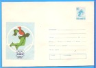 Innsbruck Winter Olympics, Skating Romania Postal Stationery Cover 1976 - Winter 1976: Innsbruck