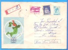 Innsbruck Winter Olympics, Skating Romania Postal Stationery Cover 1976 - Inverno1976: Innsbruck