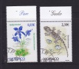 Monaco Mi 3037-3038 Flora And Fauna - Bertolonis Columbine, Mercantour - National-Park - Common Wall Gecko 2011 - Unused Stamps