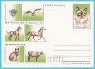 Delcampe - Poland 1984,entire,postcard, Dog,chien,cat,chat,horse,cheval,cow,vache,bird,oiseau - Hoftiere