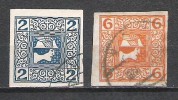 Autriche - Timbres Pour Journaux - 1908/10 - Y&T 16/7 - Oblit. - Portomarken