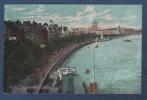CP THAMES EMBANKMENT LONDON - 1908 - River Thames