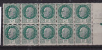 FRANCE N° 518 2F VERT TYPE BERSIER 2 QUEUE LONGUE  BLOC DE 10 NEUF SANS CHARNIERE - Neufs