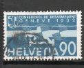 SUISSE P Aérienne 90c Bleu Bleu Clair 1932 N°18 - Usati