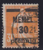 Memel MiNr. 21z Gest. Gepr. - Memel (Klaïpeda) 1923