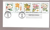 FDC Flowering Trees - 5 Stamps - 1991-2000