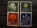 000 1947 Alpenblumen Felurs Des Alpes Alpine Flowers - Unused Stamps