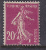 FRANCE N° 190 20C LILAS ROSE TYPE SEMEUSE  CAMEE   SIGNATURE ABSENTE NEUF AVEC CHARNIERE - Nuovi