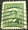 Canada 1942 War Effort King George VI 1c - Used - Gebraucht