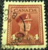 Canada 1942 War Effort King George VI 4c - Used - Used Stamps