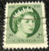 Canada 1954 Queen Elizabeth II 2c - Used - Gebruikt