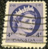 Canada 1954 Queen Elizabeth II 4c - Used - Oblitérés