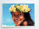 Carte Postale Ancienne : TAHITI : Sourire D'une Jeune Fille - Polynésie Française