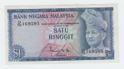 Malaysia 1 Ringgit 1972 - 1976 XF++ P 7 - Malasia