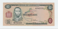 Jamaica 2 Dollars 1960 (1970) VF+ P 55a 55 A - Giamaica