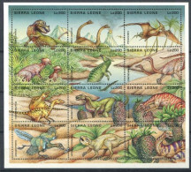 SIERRA LEONE Animaux Prehistoriques, Prehistoire (yvert 1935/46) ** MNH - Prehistorisch