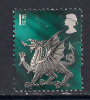 WALES GB 1999 - 02 QE2 1 St CLASS DEFINITIVE USED STAMP SG W84. ( B773 ) - Pays De Galles