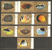 Fujeira 1972 Mi# 1380-1389 A Used - Exotic Fishes - Fujeira