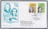 San Marino 1985 FDC Music Musique Musik, Johann Sebastian Bach, Vincenzo Bellini, Composer Compositeur - Gebruikt