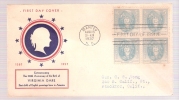 FDC Virginia Dare - Block Of 4 - 1851-1940