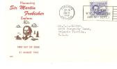 FDC 1° JOUR CANADA SIR MARTIN FROBISHER ARTIC EXPLORER EXPLORATION ARTIQUE POLE POLAIRE (RECTO SEUL) - 1971-1980