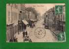 55 - ETAIN - RUE DE METZ - ANIMEE  MAGASINS,PUBLICITES,  PERSONNES -  Cpa Année 1909  Vendue En L'état - Etain