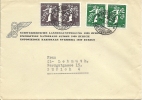 1939 Landi Brief Mit Z25d Und Z26d Mit Inhalt Orginalpapier - Se-Tenant