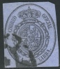 Edifil 38 Servicio Oficial 1 Libra De 1855 En Usado Carreta Catalogo 30 Eur - Gebruikt