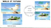 Wallis Et Futuna   FDC  Enveloppe 1er Jour    Oiseaux Et îlot Du Pacifique Sud   16 Juil.90 - FDC