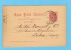 1883 Espana Postal Entero. Stationery Card Spain. Sello Commercial Cancel "SOLICITOR Of PATENTs". Madrid To PORTUGAL. - 1850-1931