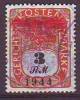 535w4: Gerichtskostenmarke Aus 1944 Mit Ostmark- Überdruck 3 Reichsmark RR ! - Gebraucht