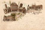 Gruss Aus Munster I W 1896 Postcard - Münster