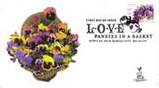 Love: Pansies In A Basket First Day Cover, From Toad Hall Covers! - 2001-2010