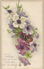 INFLA Postkarte Mit DR 99 EF, Poststempel: Konstanz 28.8.1917, AK: Anemonen, Bibelspruch, ZENSUR - Otros & Sin Clasificación