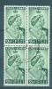Fiji: 1948   Royal Silver Wedding    SG270     2½d      Used Block Of 4 - Fiji (...-1970)