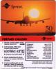 USA PREPAID SPRINT AIRPLANE AVION SUNSET VALID 05.97 - Sprint