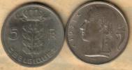 BELGIUM  5 FRANCS  BELGIQUE  FRONT WOMAN  HEAD BACK 1971 READ DESCRIPTION CAREFULLY !!! - 5 Frank