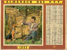 -  CALENDRIER Image Recto-Verso 1953 - Thèmes Chasse Et Pêche - 505 - Groot Formaat: 1941-60