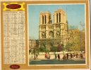 -  CALENDRIER Image Recto-Verso 1955 - Notre-Dame De Paris Et Versailles. - Big : 1941-60