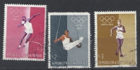 San Marino 1960 Olympische Spiele Roma Sommer Michel Nr. 645 - 647. 520-522, 589-591 - Usados